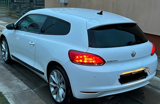 Volkswagen Scirocco cena 26000 przebieg: 230795, rok produkcji 2009 z Siedlce małe 56